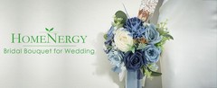 Set of 4 Bridesmaid Bouquets for Wedding – Silk Artificial Ivory Bridesmaid