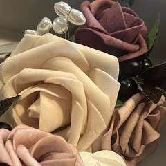 Ling’s Moment Wedding Homecoming Wrist Corsages Artificial Flowers Set of 4