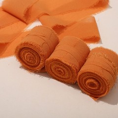 Chiffon Craft Ribbon 5 Meter Roll With Hand Torn Edges Florals Arrangement