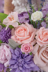 13 Inch Artificial Flower Wedding Bouquets for Bride, Cascading Bridal Bouquet f