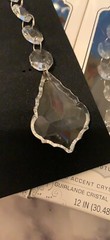 Decor Hanging Crystal Clear PRISM ACCENT – David Tutera 12″ Lot 4
