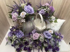 Wedding Shades Of Purple Bridesmaids Groomsmen Flowers Girl Flowers Bouquets Bx6