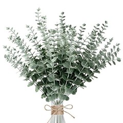 36pcs Artificial Eucalyptus Leaves Decor – Faux Eucalyptus Stems