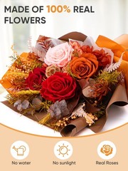 Bessol Flowers for Delivery Preserved Small, Fall Flower Bouquet