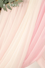 Deluxe Pink Wedding Arch Flowers & Drapes Kit – 5 Piece Floral Set