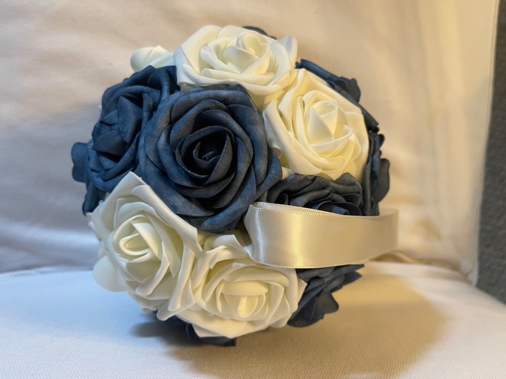 7″ Dusty/Slate Blue Pomander/Kissing Balls