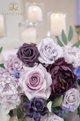 TINGE TIME Artificial Sweetheart Flower Swag with Tablecloth and Table Runner