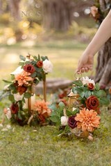 Ling’s Moment 6Pack 2ft Artificial Flowers Garland Terracotta Lantern Flower …