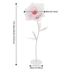 Large Electric Auto-Open Artificial Flower with Light Floral Decor For Wedding