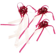 3 Pcs Rustic Wedding Wrist Flower Wristlet Band Bracelets for Bridal Party Decor