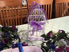 Wedding & More! Flower Basket Boutonnieres Corsages Royal Purple & Royal Blue