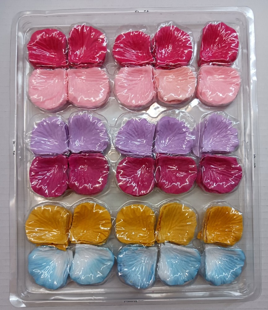 Artificial Silk Multi Colored Rose Petals