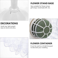 Bride Bouquet Holder, DIY Wedding Foam Bouquet Handle, Home Exquisite Supplies w