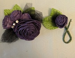 Handmade Sola Wood flower corsages & boutonnieres, proms/weddings, select color