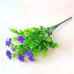 US 4/10pcs Faux Plastic Lotus Fake Flower Plastic Greeney for Home/Party Decor