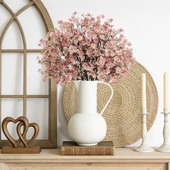 Baby’s Breath Artificial Flowers Bundles Silk Gypsophila Faux 10 Beige Brown