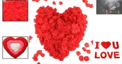 Realistic 2200 PCS Red Silk Flower Petals for Romantic Decor & Celebrations