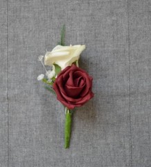 Wedding corsage, wedding buttonhole for guests groom, groomsmen. Variety of colo