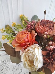 Fall Rustic Wedding bouquet/Bridal bridesmaid bouquet/Burnt Wedding Flower