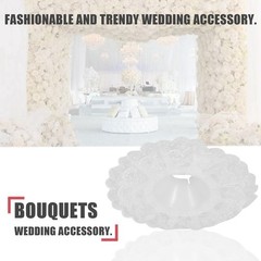 6Pcs Lace Bouquet Collar, Lace Collar DIY Bouquet Holder Wedding Bridal3779