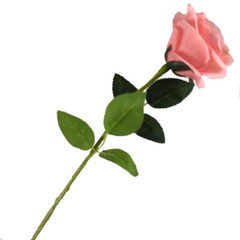 Long Stem Rose Flowers Fake Wedding Centerpiece Bridal Bouquet Arrangement PEACH