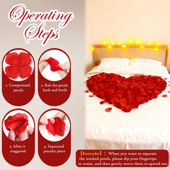 1200 Red Rose Petals – Artificial Fake Rose Flower Petals for Valentine’S Day,We