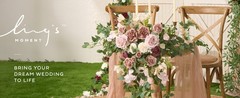 2PCS Dusty Rose Arch Flowers Artificial Floral Swags Wedding Centerpieces Faux