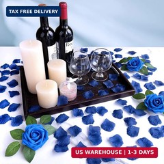 Winlyn 3000 Pcs Royal Blue Silk Rose Petals – Scented Ready-to-use Separated Rea