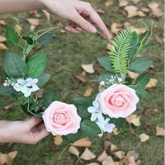 50/25 white Artificial Flower Real Looking Foam Roses Decoration DIY for Wedding