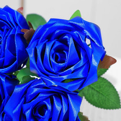 300Pcs Premade Satin Ribbon Rose Petals Half-Finished for Eternal Rose DIY Ra…