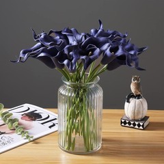 20pcs Calla Lily Bridal Wedding Bouquet Lataex Real Touch Artificial Flower H…
