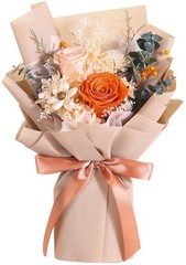 Jtoder Forever Flowers for Delivery, Preserved Flower Bouquets, Long B-Pink
