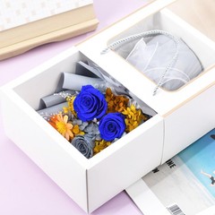 lovenfold Flowers for Delivery Prime,Preserved Bouquets,Blue BLUE