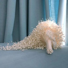 Wedding Bouquet Wedding Flowers Bride Bouquet All Pearl Bouquet Handmade Beaded