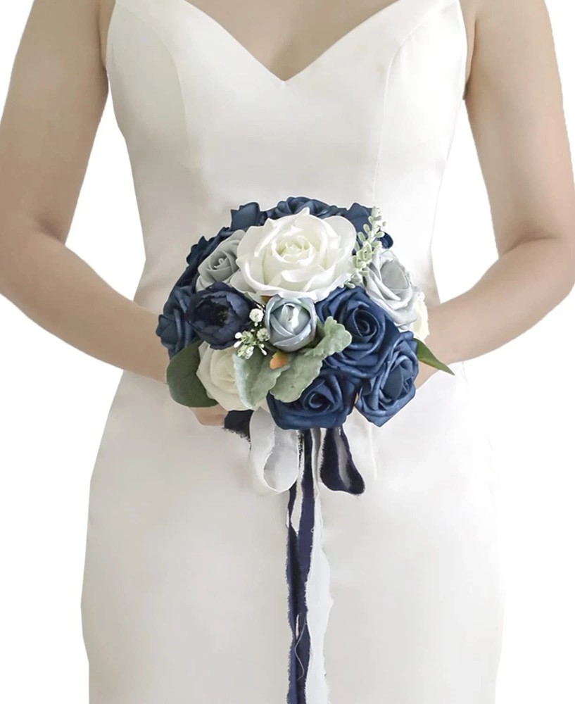 7 Inch Wedding Bouquet Artificial Flowers Bouquet Bridesmaid Bouquet Bridal B