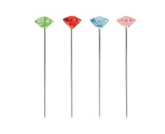 CRYSTALS JEWELS BOUQUET WEDDING CAKE FLOWERS CORSAGE FAVOR LOMEY DECOR 200 PINS