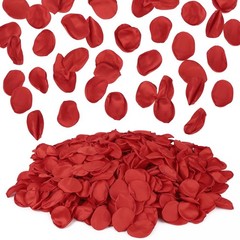 600 Pcs Realistic Red Rose Petals for Wedding Decor, Centerpieces, Aisle & Flowe