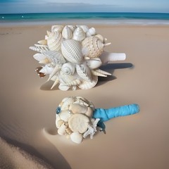 Natural Seashell Wedding Bouquet, Forever Keepsake, Beautiful One Of A Kind