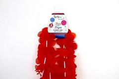 Red Floral Leis, 3 Pack – Hawaiian, Tropical, Summer Or 4th Of July Theme Party