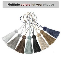 8 Pcs Set Elegant Polyester Key Tassel Colorful Craft Tassels Charms Key