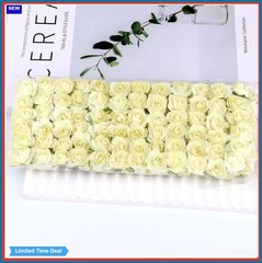 144 Pcs 1.5 cm Mini Paper Rose Bouquet Scrapbooking Wedding Party Decoration