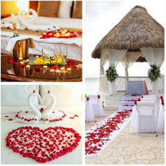 (Pre-Separated, Scented) Artificial Silk Rose Petals for Wedding Flower Petals