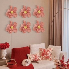 Stylish Handcrafted Paper Flowers Pack of 6 for Indoor and Outdoor Use