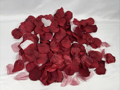 Artificial Mixed Rose Petals Lot Fabric Red, Transparent, White