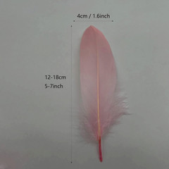 Pink Goose Feathers 6-8″ 12 Pc Wedding Millinery Crafts Decoration