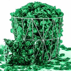 Vibrant 1000 Count Silk Rose Petals in Emerald Green for Indoor & Outdoor Events