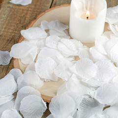 3600 Pcs White Silk Rose Petals, Artificial Flower Petals, Wedding Flower Decora