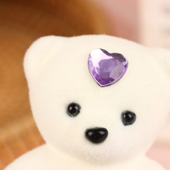 10PCs Bear Doll Love Bear Flower Bouquet Decor Dressed Stuffed Doll Foam Tool