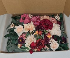 Floral Silk Flower Swags, Wedding Arch Decoration Pk of 2, Centerpieces