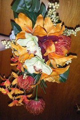 Tropical Orchid Cascade Bouquet
